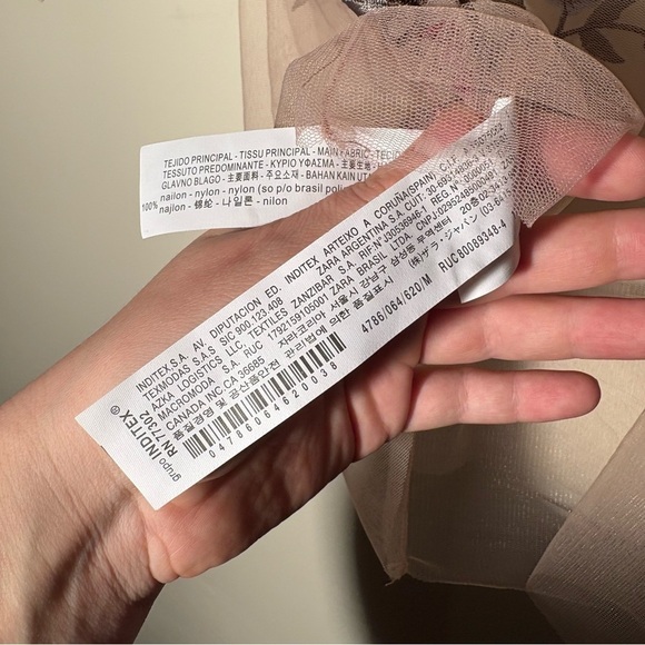 Zara Sheer Tulle Emroidered Blouse - Picture 12 of 14